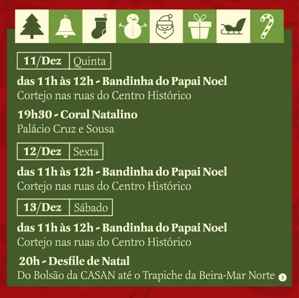 Florianópolis dá início à temporada natalina com programação especial em diversos pontos da cidade 3