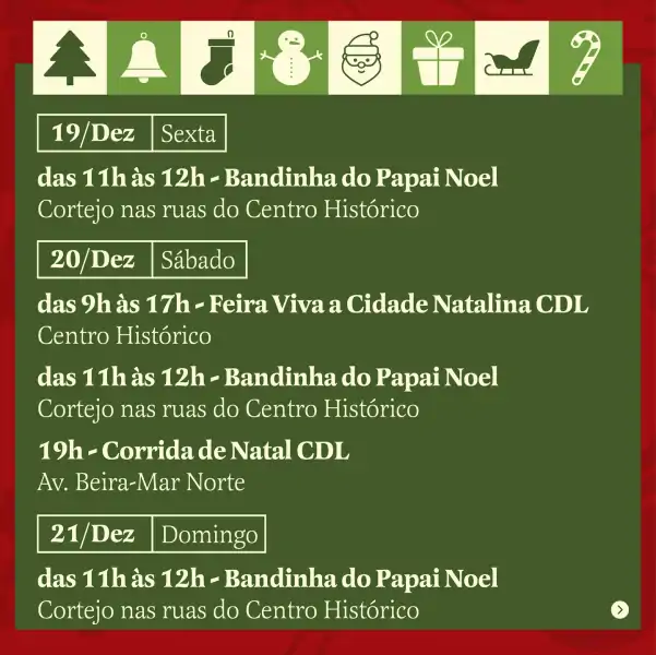 Florianópolis dá início à temporada natalina com programação especial em diversos pontos da cidade 6