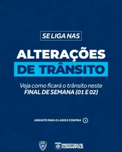 Leia mais sobre o artigo Maratona e Feriado de Finados alteram o trânsito neste fim de semana em Florianópolis