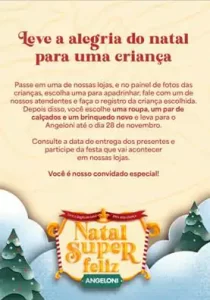 Leia mais sobre o artigo Natal Super Feliz Angeloni transforma e traz alegria a crianças de instituições sociais de Florianópolis