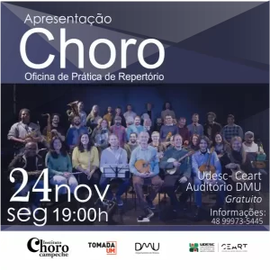Leia mais sobre o artigo Oficina de Choro da Udesc realiza apresentação de encerramento do semestre