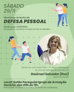 Leia mais sobre o artigo Workshop gratuito de defesa pessoal será realizado na comunidade da Armação