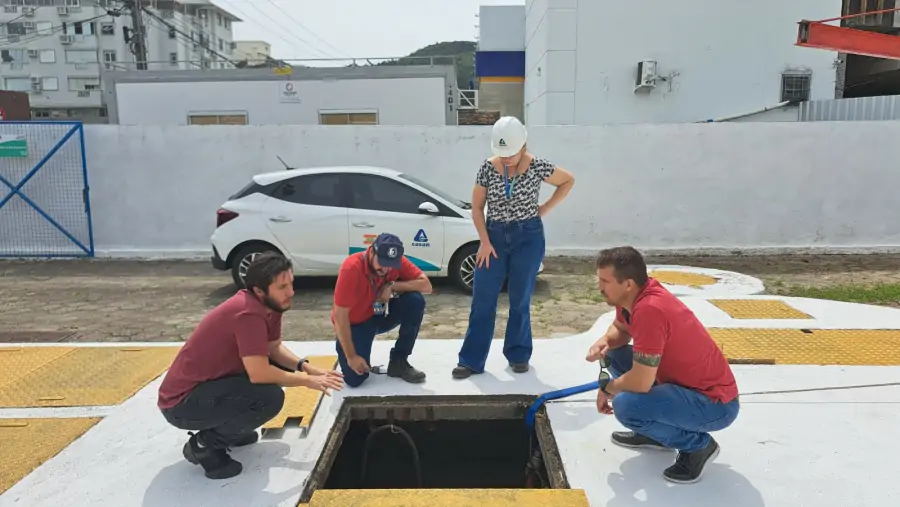 CASAN faz vistorias em Estações Elevatórias de Esgoto no Norte da Ilha 1