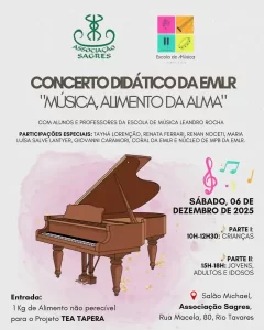 Leia mais sobre o artigo Concerto Didático da EMLR celebra cinco anos de música e formação humana