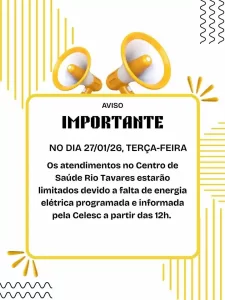 Atendimentos no Centro de Saúde do Rio Tavares serão limitados nesta terça-feira (27) por falta de energia programada 15