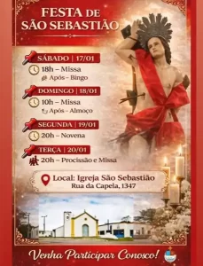 Comunidade do Campeche celebra Festa de São Sebastião com programação religiosa e convivência comunitária 14