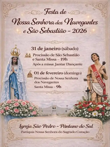 Festa de Nossa Senhora dos Navegantes e São Sebastião movimenta o Pântano do Sul neste fim de semana 1