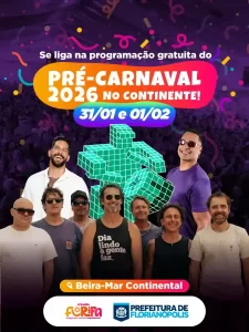Pré-Carnaval Floripa 2026 começa neste fim de semana com grandes atrações na Beira-Mar Continental 19