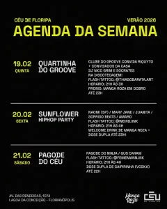 Agenda musical movimenta a semana com festas, DJs e pagode em Florianópolis 6