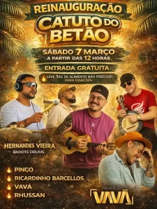 Catuto do Betão anuncia reinauguração com música ao vivo e ação solidária no Sul da Ilha 11