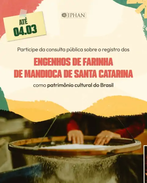 Consulta pública sobre os Engenhos de Farinha de Mandioca mobiliza comunidades em Santa Catarina 1