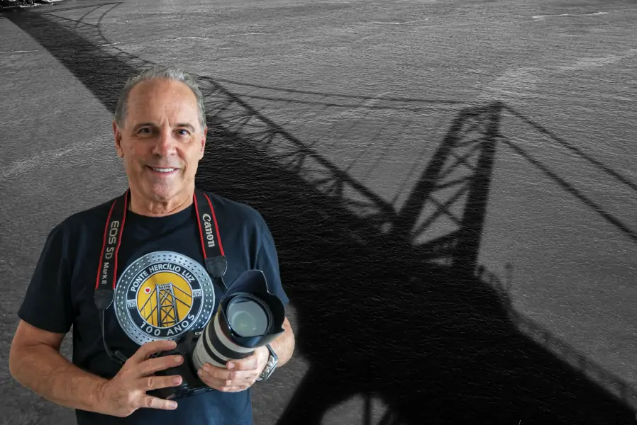 Joel Pacheco lança nova edição de livro sobre a Ponte Hercílio Luz em Florianópolis 3