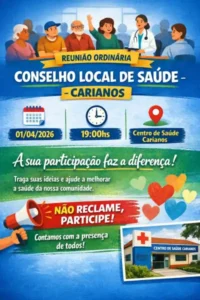 Conselho Local de Saúde do Carianos convida comunidade para reunião no dia 1º de abril 5