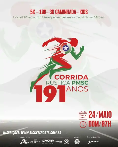 Corrida Rústica da PMSC celebra os 191 anos da Polícia Militar de Santa Catarina em Florianópolis 1