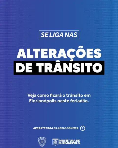 Feriadão de aniversário de Florianópolis terá alterações no trânsito entre os dias 21 e 23 1