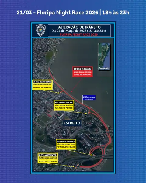 Feriadão de aniversário de Florianópolis terá alterações no trânsito entre os dias 21 e 23 5