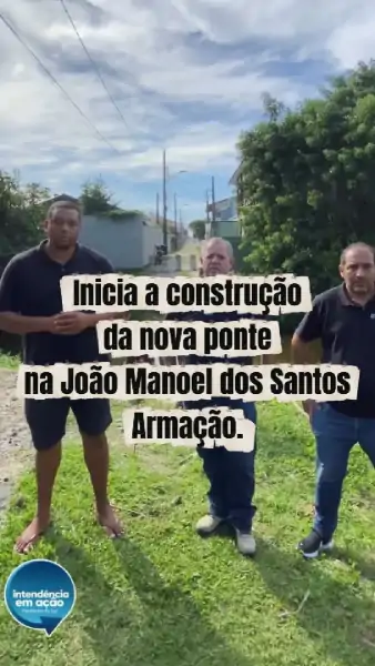 Obras para reconstrução de ponte na Servidão João Manuel dos Santos começam na Armação 1
