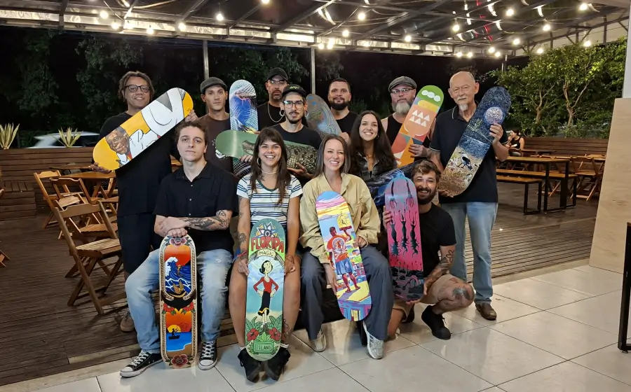 Skate Art une arte, esporte e ação social em exposição em Florianópolis 1
