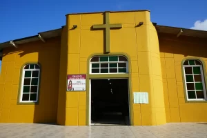 Leia mais sobre o artigo Comunidade Senhor Bom Jesus do Rio Tavares acolhe jovens da “Trilha com o Carmelo” com café da manhã e celebração