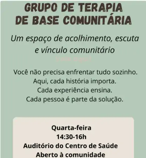 Grupo de Terapia de Base Comunitária oferece espaço de acolhimento, escuta e fortalecimento de vínculos na Armação 1