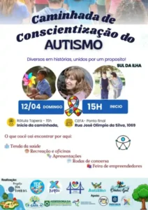 Caminhada pela conscientização do autismo será realizada no Sul da Ilha neste sábado 11