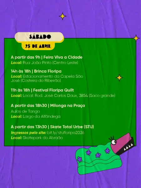 Agenda Cultural movimenta Florianópolis com atrações gratuitas e eventos em diversos bairros neste fim de semana 5
