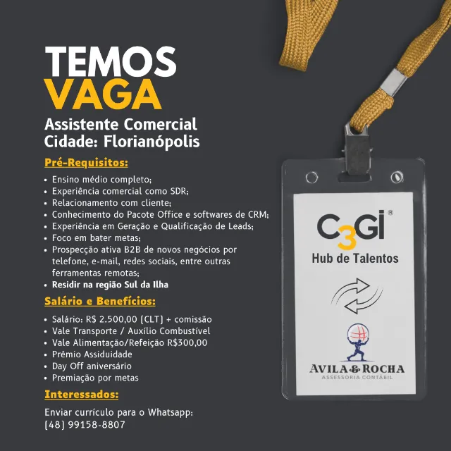 Assistente Comercial – Campeche 1