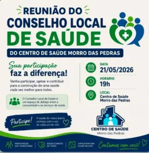 Conselho Local de Saúde do Morro das Pedras realiza reunião aberta à comunidade no dia 21 de maio 17