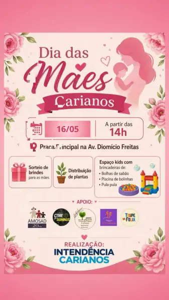 Carianos promove programação especial de Dia das Mães neste sábado 1 Carianos promove programação especial de Dia das Mães neste sábado 1