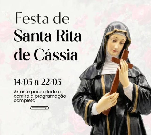 Comunidade Santa Rita de Cássia inicia programação religiosa e festiva no Carianos 2 Comunidade Santa Rita de Cássia inicia programação religiosa e festiva no Carianos 2