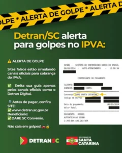 golpes com páginas falsas para pagamento do IPVA