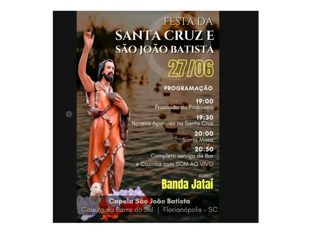 Festa de Santa Cruz e São João Batista será realizada no dia 27 na Caieira da Barra do Sul 1