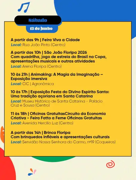 Festa de São João em Florianópolis terá Zé Ramalho, gastronomia típica e entrada gratuita 4 Festa de São João em Florianópolis terá Zé Ramalho, gastronomia típica e entrada gratuita 4