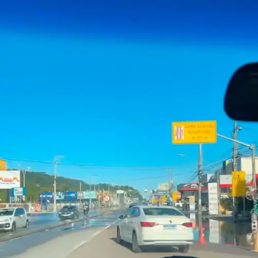 Maré alta mantém Florianópolis