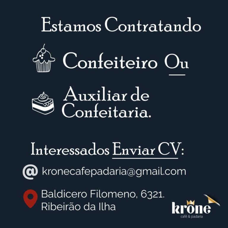 CONFEITEIRO(A) OU AUXILIAR DE CONFEITARIA