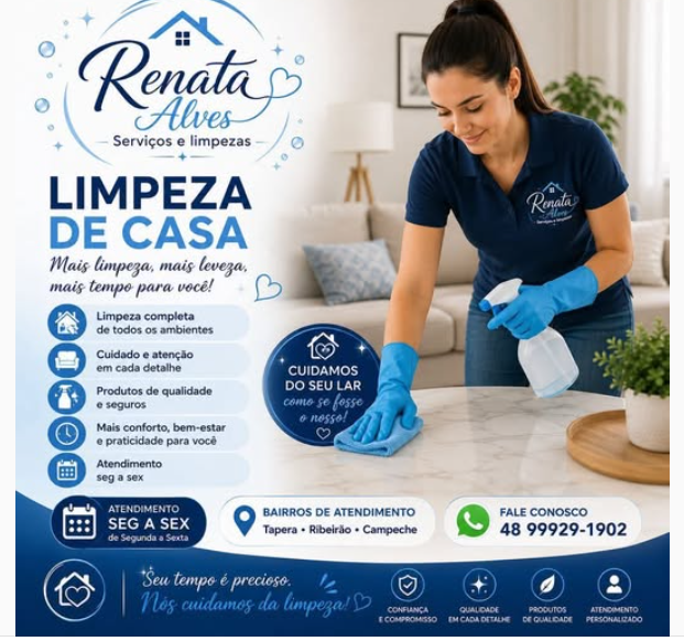 Auxiliar de Limpeza (Feminino) - Trindadade 1