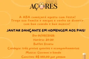 Home 6 Associação do Balneário dos Açores promove jantar dançante em homenagem ao Dia dos Pais