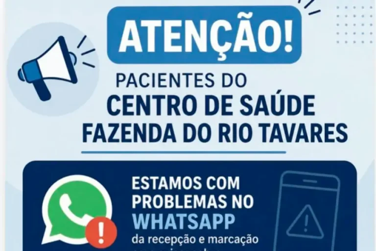 Centro de Saúde Fazenda do Rio Tavares orienta pacientes
