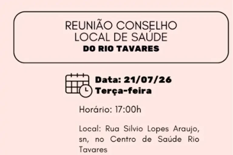 Home 19 Conselho Local de Saúde do Rio Tavares