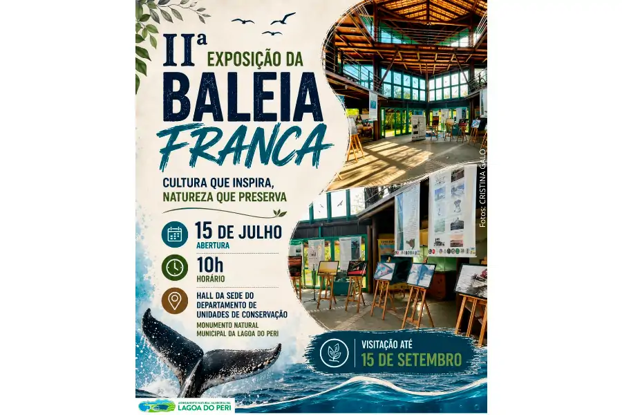 Exposição sobre a Baleia-Franca é aberta no Monumento Natural da Lagoa do Peri 1