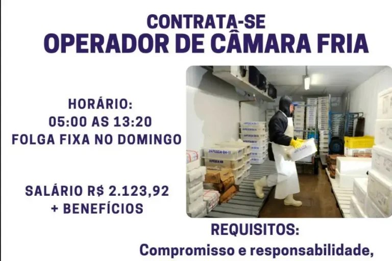 Home 39 Operador de Câmara Fria