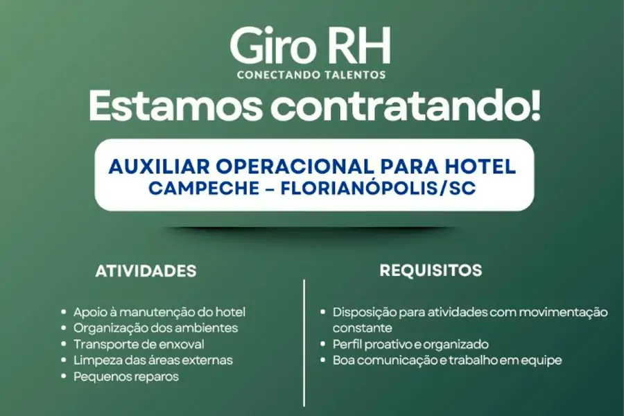 Auxiliar Operacional para Hotel – Campeche 1 Auxiliar Operacional para Hotel – Campeche 1