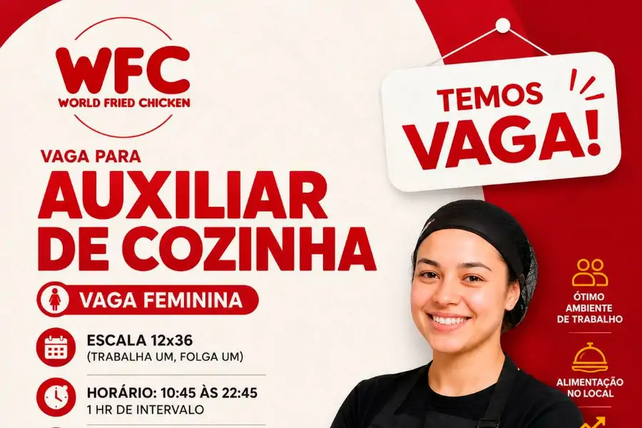 Auxiliar de Cozinha – Rio Tavares 1