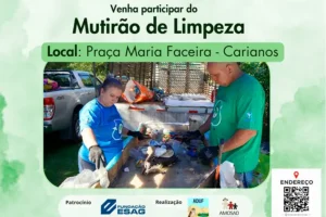 Home 6 Carianos recebe mutirão de limpeza neste sábado com ações de educação ambiental