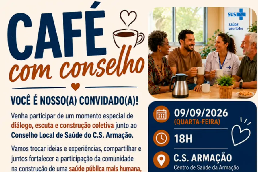 Centro de Saúde da Armação promove “Café com Conselho” para retomar Conselho Local de Saúde 1 Centro de Saúde da Armação promove “Café com Conselho” para retomar Conselho Local de Saúde 1