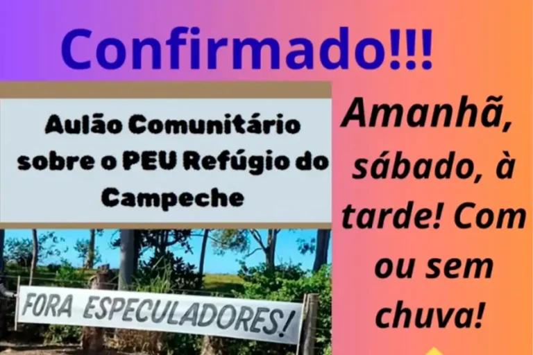 Home 23 Comunidade realiza encontro neste sábado para discutir projeto urbanístico no Rio Tavares
