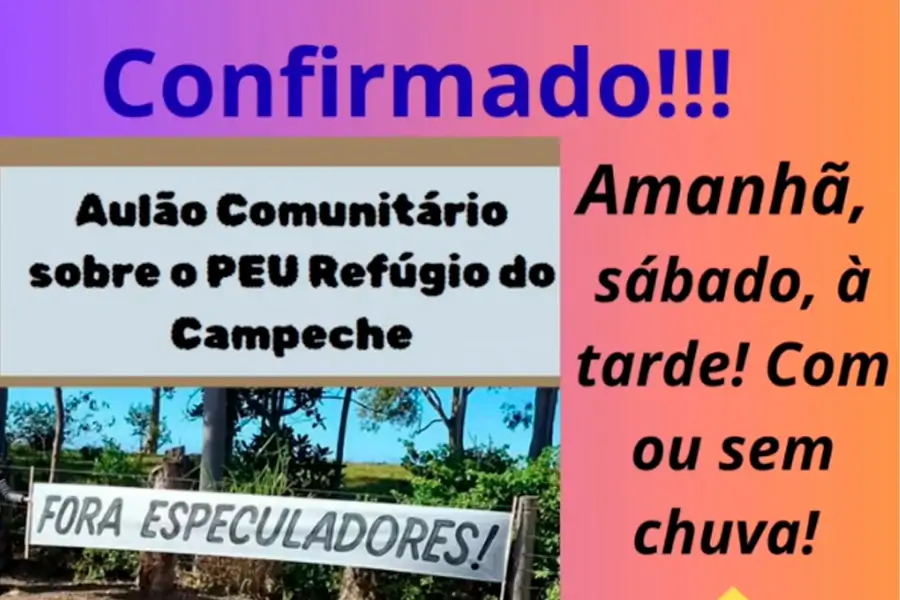 Comunidade realiza encontro neste sábado para discutir projeto urbanístico no Rio Tavares 1 Comunidade realiza encontro neste sábado para discutir projeto urbanístico no Rio Tavares 1