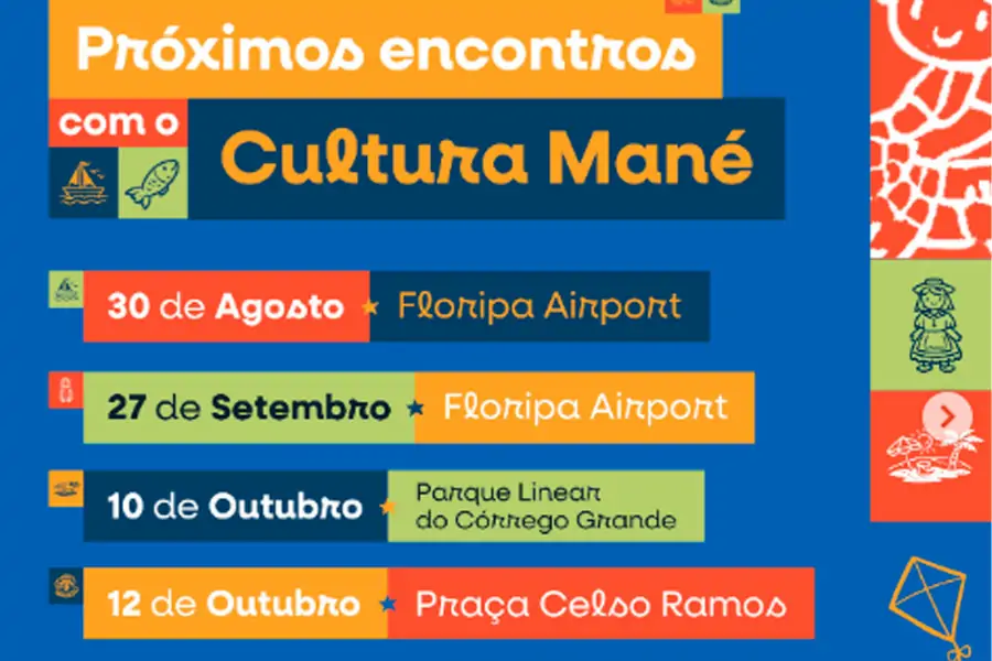 Cultura Mané divulga agenda dos próximos encontros em Florianópolis com atrações culturais e ação solidária 1 Cultura Mané divulga agenda dos próximos encontros em Florianópolis com atrações culturais e ação solidária 1