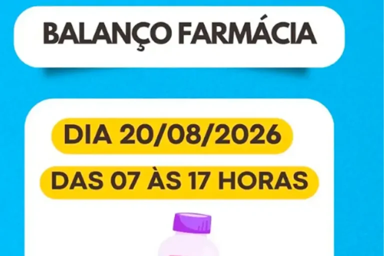 Home 23 Farmácia do Centro de Saúde da Caieira terá atendimento suspenso nesta quinta-feira