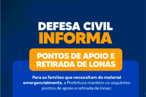 retirada emergencial de lonas